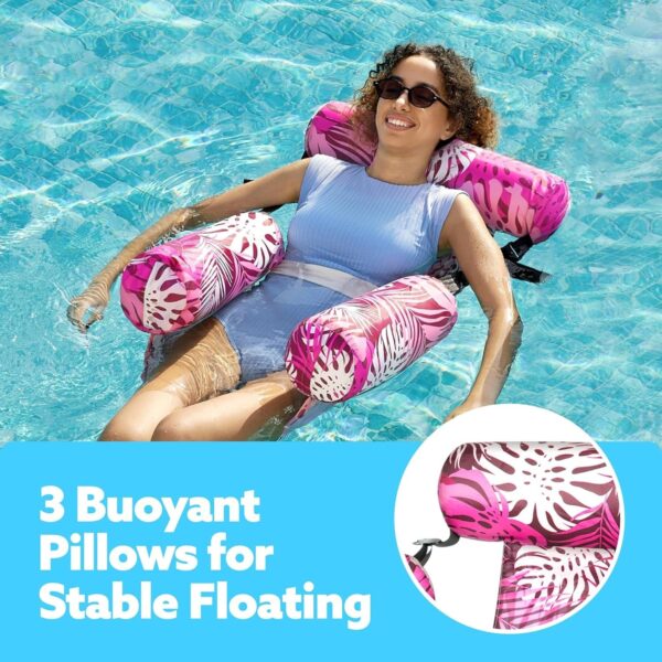 c90e1a38140740febef601ab6373b9c9 SLOOSH Inflatable Pool Floats Adult,2 Packs Floating Lounge Chairs,Blow up Pool Noodles for Adult Heavy Duty,Floating Chair for Party Summer Water Beach Lake Fun