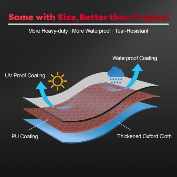 Comnova Grill Cover 52 Inch – BBQ Grill Covers for Weber Spirit 300 Series Gas Grill Heavy Duty & Waterproof, 7106 Weber Barbecue Cover for Spirit E310, Sprit E315, Spirit E330 and Spirit ii E310