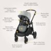 Graco Premier Modes Nest2Grow 4-in-1 Stroller, Midtown Collection Midtown