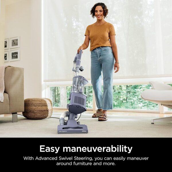 Rotator Pet Pro Lift-Away ADV Upright Vacuum with HEPA Filter, DuoClean PowerFins HairPro and Odor Neutralizer Technology, Pet Hair Pickup, For Carpets & Hardfloors, Dark Grey, LA555