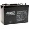UPG UB121000 (Group 27) 12-Volt 100 Ah Z1 Terminal Sealed Lead Acid (SLA) AGM Rechargeable Battery