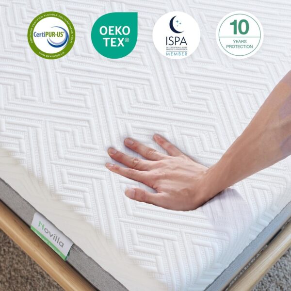ca6de737a2934392a0430ca984ff19d1 Novilla Queen Size Mattress, 12 Inch Gel Memory Foam Mattress for Cool Night & Pressure Relief, Medium Plush Feel with Motion Isolating, Bliss