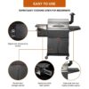 ZPG-600D3E 8-in-1 Pellet Grill & Smoker, 572 sq.in., Porcelain-Coated Steel, Smoke Color