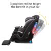 Grow and Go All-in-One Slim Convertible Car Seat, Rear Facing, 5-40 lbs, Forward Facing (30–65 lbs), High Back Booster Seat 40-100 pounds, Aqua Pop