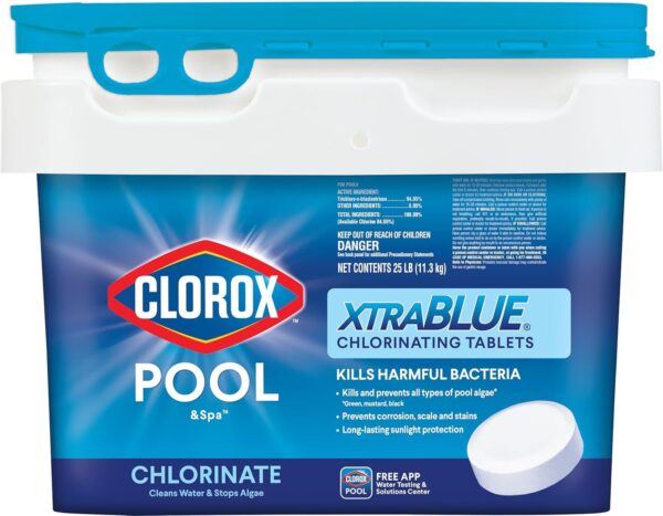 cb4340cf41bf4f98b456f1560b3a83da Plus 3” Chlorinating Tablets, Individually Wrapped, Kills Bacteria & Stops Algae (35 LB)