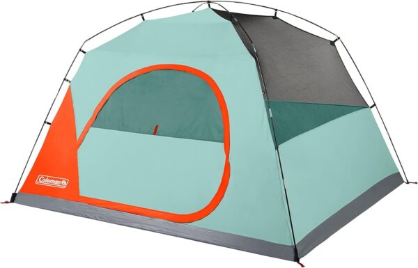 Coleman Skydome Tent with 5 Minute Setup, 4-Person Weatherproof Tent with Rainfly & Carry Bag, 20% More Headroom Than Traditional Canopies