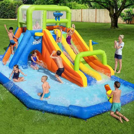 cc0a4221218f4708bc9527ec10eea5e9 H20GO! Wild Tide Mega Inflatable Water Park from Bestway