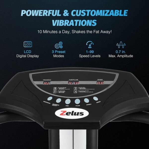 cc19398d807446b49edcdfcfb5c13117 Whole Body Vibration Plate, 500W Vibration Plate Exercise Machine with 99 Levels 3 Preset Modes & 2 Resistance Bands, Training Fitness Vibration Platform Machine for Home Gym with 330lb Capacity