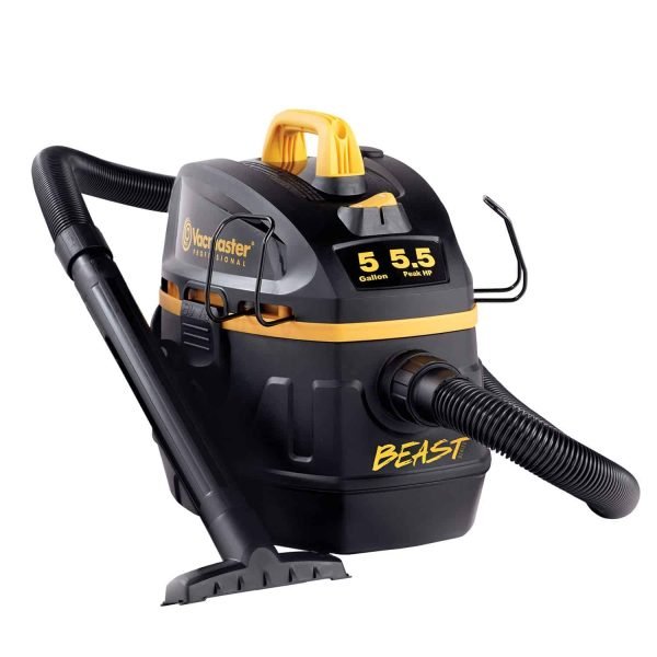 cc4342ef4d4c49d8aab9972db70a4c84 Vacmaster Professional Professional Wet/Dry , 5 Gallon, Beast Series, 5.5 HP 1-7/8 Hose Jobsite Vac (VFB511B0201), Black