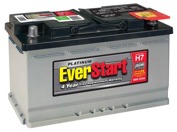 cc4a57be832c48dc9dc44aab22931e6f EverStart Platinum BOXED AGM Battery, Group Size H7 12V, 850 CCA