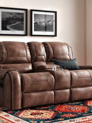 77.95” Pillow Top Arm Reclining Loveseat