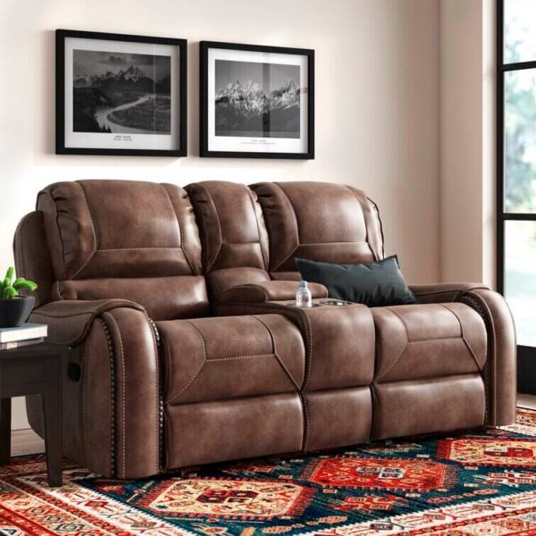 77.95” Pillow Top Arm Reclining Loveseat