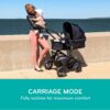 Pivot Modular Travel System with LiteMax Infant Car Seat with Anti-Rebound Bar (Desert Tan)