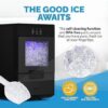 Nugget Countertop Ice Maker with Self-Cleaning Function, Refillable Water Tank, Perfect for Kitchens, Offices, Home Coffee Bars, and More