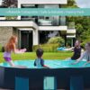 Foldable Non-Inflatable Kids’ and Adults’ Outdoor Swimming Pool – Hard Plastic Shell, Kid Pool for Backyard Dog Pools (158′′ x 76′′ x 20′′)