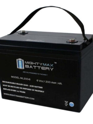 MIGHTY MAX BATTERY MAX3865879 6V 200AH SLA Battery Replacement for Golf Cart