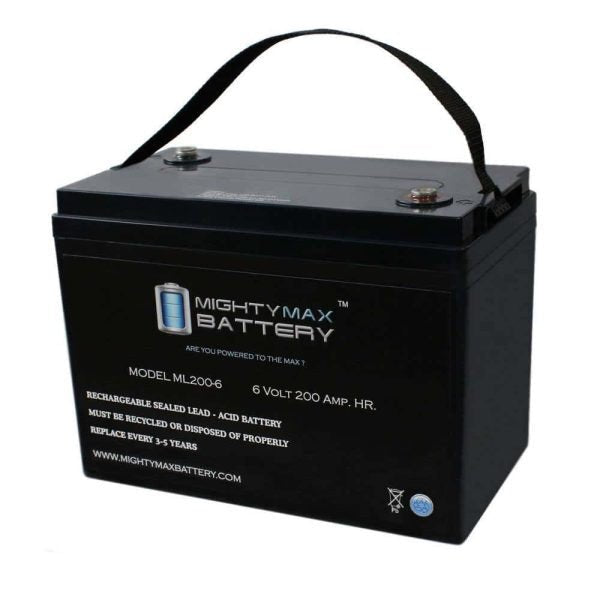 cd0e72ec405f4945a38a5a8b31f08a81 MIGHTY MAX BATTERY MAX3865879 6V 200AH SLA Battery Replacement for Golf Cart