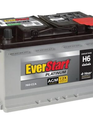 EverStart Platinum AGM Automotive Battery, Group H6 / LN3 / 48 12 Volt, 760 CCA
