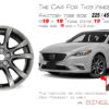 19 19 7.5 Automotive Rim New Single Wheel for Mazda 6 2014 2017 Dark Hyper Silver OEM Quality Replacement