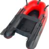 Inflatable Boat | Yacht Dinghy Tender Raft | Multi Person Fishing Boat | Aluminum Floor Oars | Fishing Rod Holders | Heavy-Duty PVC | 2024 Model |