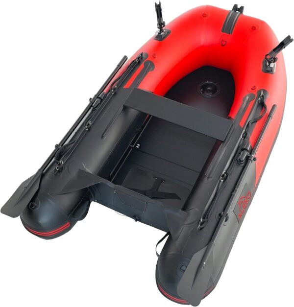 ce294134a5254af38b72cd432485baed Inflatable Boat | Yacht Dinghy Tender Raft | Multi Person Fishing Boat | Aluminum Floor Oars | Fishing Rod Holders | Heavy-Duty PVC | 2024 Model |