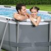 Bestway Oval Above Ground Pool Set (10′ x 6’7′′ x 33′′)| Includes Filter Pump & ChemConnect Dispenser