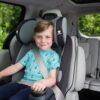 Grow and Go All-in-One Slim Convertible Car Seat, Rear Facing, 5-40 lbs, Forward Facing (30–65 lbs), High Back Booster Seat 40-100 pounds, Aqua Pop