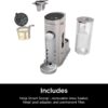 Ninja Pod & Grounds Specialty XL Single-Serve Coffee Maker, K-Cup Pod Compatible, Brews Grounds, Compact Design, Built-In Milk Frother, 68-oz. Reservoir, 6-oz. Cup to 24-oz. Mug Sizes, Stone, PB055AST