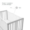 Storkcraft Modern Pacific Pebble Gray 4-in-1 Convertible Crib