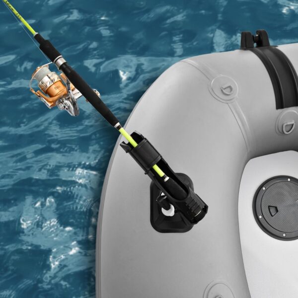 cfb218840e2148e99689c6cb454d238e Inflatable Boat | Yacht Dinghy Tender Raft | Multi Person Fishing Boat | Aluminum Floor Oars | Fishing Rod Holders | Heavy-Duty PVC | 2024 Model |