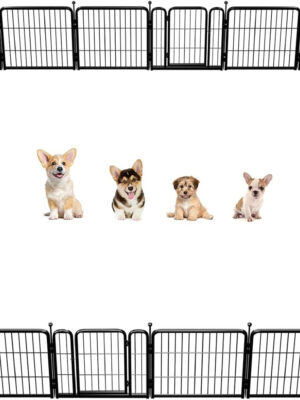 FXW Rollick Dog Playpen for Yard, RV Camping, 32 inch 8 Panels for Small and Medium Dogs│Patented