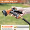 Ayleid Retractable Garden Hose Reel,1/2 in x 100 ft Wall Mounted Hose Reel, with 9- Function Sprayer Nozzle, Any Length Lock/Slow Return System/Wall Mounted/180°Swivel Bracket (Grey)