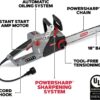 Oregon CS1500 18-inch 15 Amp Self-Sharpening Corded Electric Chainsaw, with Integrated Self-Sharpening System (PowerSharp), 2-Year Warranty, 120V, Grey, Black