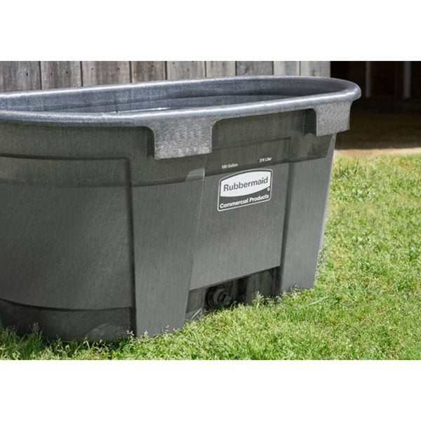 d043fe94fefe418a83bc2de379dae799 Rubbermaid Commercial Products Stock Tank, 100-Gallons, Structural Foam, Heavy Duty Container