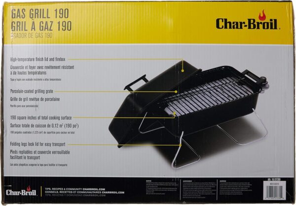 Char-Broil Portable Convective 1-Burner Stainless Steel Propane Gas Grill – 465133010