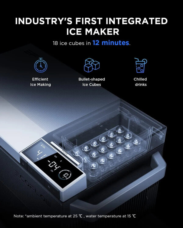 d0bc1d37f74040d482b0b74afbce3721 Car Refrigerator, 40 Qt(38L) Portable Refrigerator, Electric Cooler with Ice Maker, Dual Zone WIFI APP Control(-13°C~50°C), 12/24V DC/AC For Camping, Travel, Fishing, Outdoor, Truck