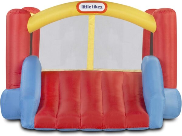 d14bd668b75b4387b1be563c5f2fef5e Little Tikes Jump ‘n Slide Inflatable Bouncer Includes Heavy Duty Blower With GFCI, Stakes, Repair Patches, And Storage Bag, for Kids Ages 3-8 Years