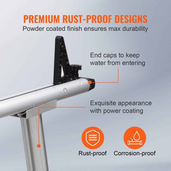 BENTISM Truck Rack Pick up Truck Ladder 17 -29 Height 800 lbs Capacity for Kayak