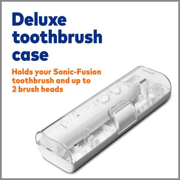 d17f1308440f4d609bbcb5d8e037fea4 Waterpik Sonic-Fusion 2.0 Flossing Toothbrush, Electric Toothbrush Water Flosser Combo, White