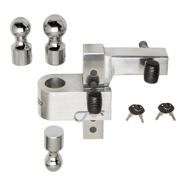 d18eefe1b719401d83249a7e0f0e2140 Uriah AlumaTow Adjustable Aluminum Tow Truck Car Trailer Hitch Mount 6 Inch Drop