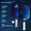 Ben John s Hyperion CAS 16 mm Pro Pickleball Paddle, Blue