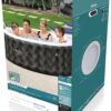 Bestway SaluSpa Miami EnergySense AirJet Inflatable Hot Tub Spa (71′′ x 26′′) | Portable Hot Tub with 2 Covers (1 Energy-Efficient Thermal Cover and 1 Standard Cover) | Fits Up to 2-4 Persons | Black