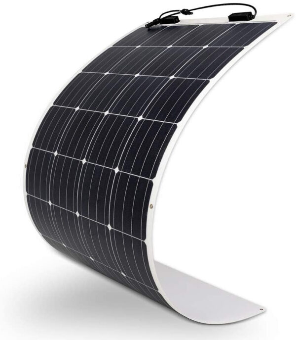 d1b1a52e227f4cfc8397cb6a5f0ffbf5 160 Watt 12 Volt Extremely Flexible Monocrystalline Solar Panel – Ultra Lightweight, Ultra Thin, Up to 248 Degree Arc, for RV, Boats, Roofs, Uneven Surfaces