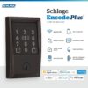 Encode Plus Smart Wi-Fi Lock for Front Door, Keyless Entry Deadbolt, Unlock with Apple Watch, Built-in WiFi and App Control, Easy Install, Alexa & Apple HomeKit Compatible, Matte Black