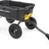 7GCG-NF Heavy-Duty Poly Dump Garden Cart with No-Flat Tires, 7 Cubic Feet, 1200-Pound Capacity, Black, Amazon Exclusive
