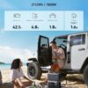 Anker SOLIX C1000 Portable Power Station with 200W Solar Panel, 1800W Solar Generator, 1056wh LFP (LiFePO4) Battery, 6 AC Outlets, Up to 2400W for Home, Power Outages, and Outdoor Camping