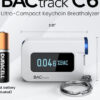 C6 Keychain Breathalyzer 2-Pack – Professional Accuracy, Smartphone Connectivity, Apple & Android Compatible