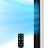LEVOIT Tower Fan for Bedroom, Standing Fan that Blows Cold Air for Home, 28dB Quiet for Sleep, Remote, 90° Oscillation, 12H Timer, 25ft/s Velocity, 5 Speeds, 4 Modes, Bladeless 36 inch, White