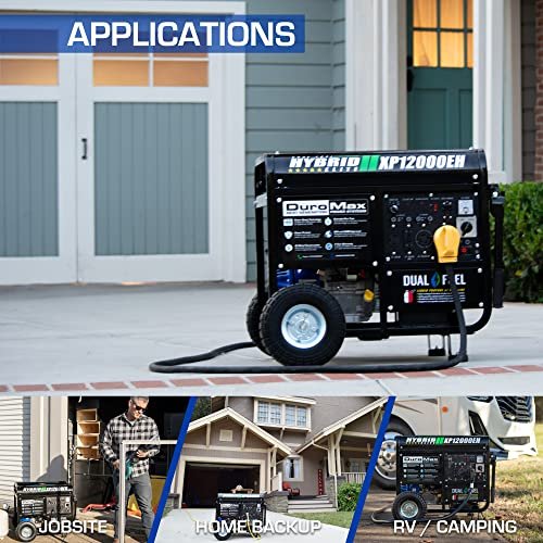 d272282689b54e70bcbe74fd04afedd2 XP12000EH Dual Fuel Generator – 12,000W Gas/Propane, 457cc 4-Stroke Engine, EPA/CARB Compliant