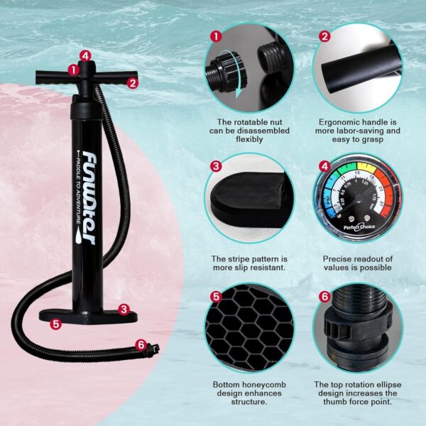 d27c26b18f294ba2b2887da93e687bc4 FunWater Inflatable Ultra-Light Stand Up Paddle Board for All Skill Levels with Premium SUP Paddleboard Accessories,Non-Slip Comfort Deck for Youth & Adults